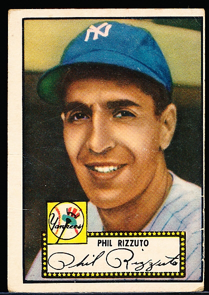 1952 Topps Baseball- #11 Phil Rizzuto, Yankees- Black Back