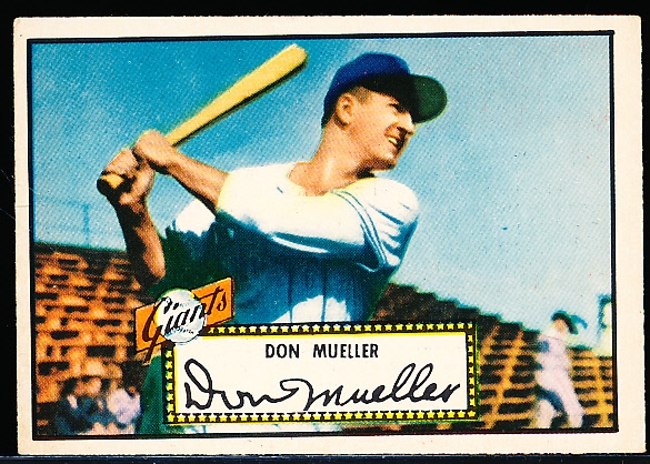 1952 Topps Baseball- #52 Mueller, Giants- Red Back