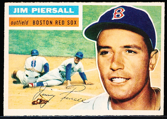1956 Topps Baseball- #143 Jim Piersall, Phillies