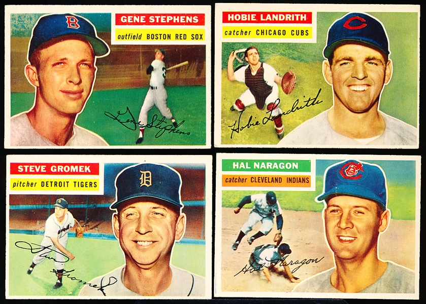 1956 Topps Baseball- 4 Diff