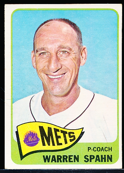 1965 Topps Bsbl. #205 Warren Spahn, Mets