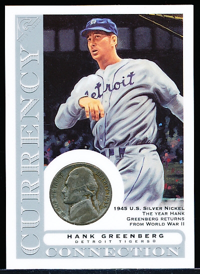 2003 Topps Gallery Bsbl. “Currency Connection” #CC-HG Hank Greenberg