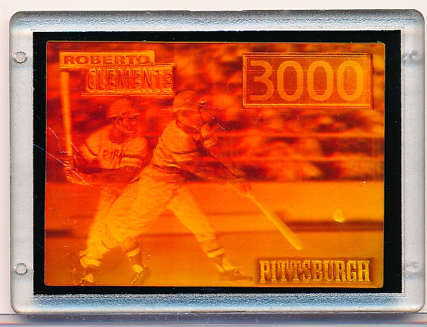 1994 Wendy’s Roberto Clemente 3000 Hits Hologram Card