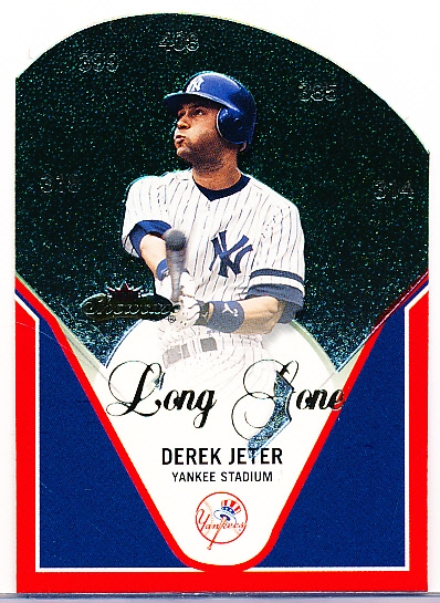 2000 Fleer Showcase Bb- “Long Gone” Die-Cut Insert- #2 Derek Jeter, Yankees