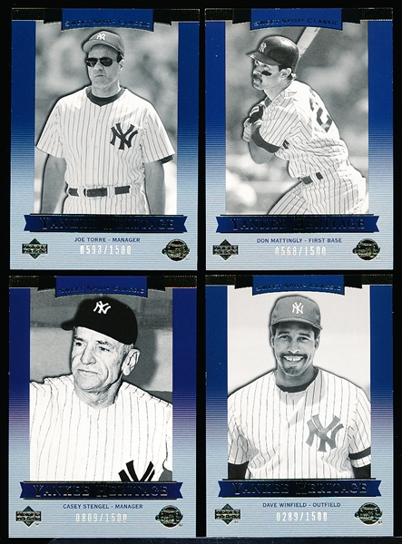 2003 Sweet Spot Classic Bb- 10 Diff. “Yankee Heritage” Subset Cards