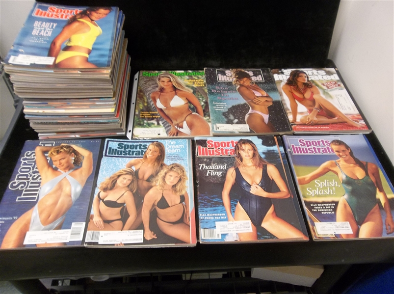 1980’s-2010’s Sports Illustrated Swimsuit Edition Magazine Clean-Up Group- 35 Asst.