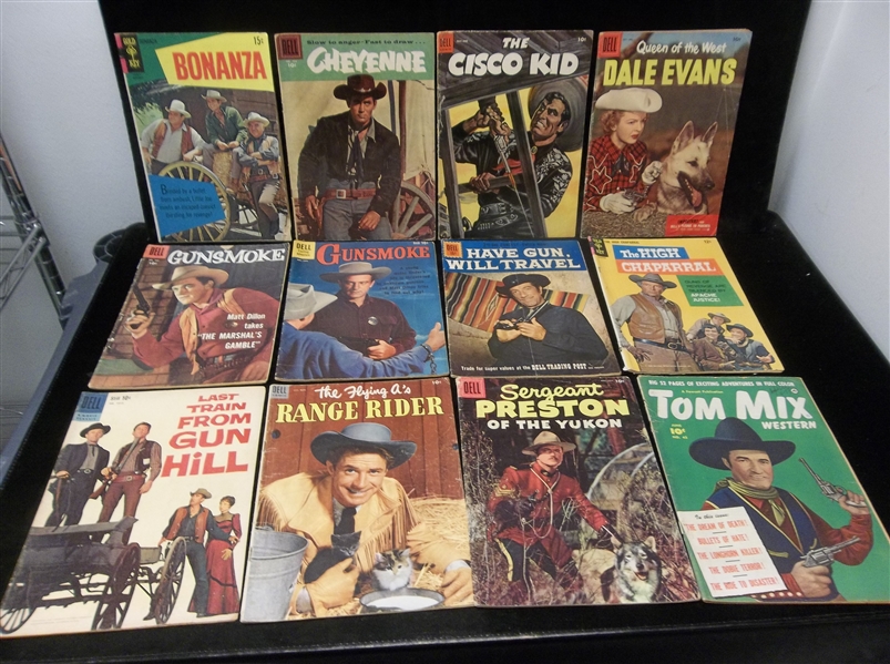 1950’s-60’s Western Themed Comic Book Clean-Up Group- 14 Diff.