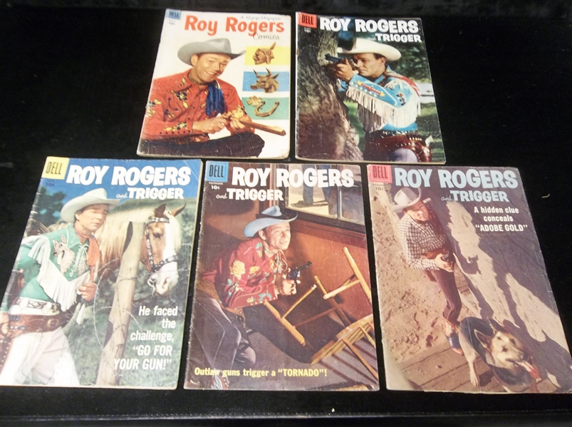 1950’s Dell Roy Rogers Comic Books- 5 Diff. Issues