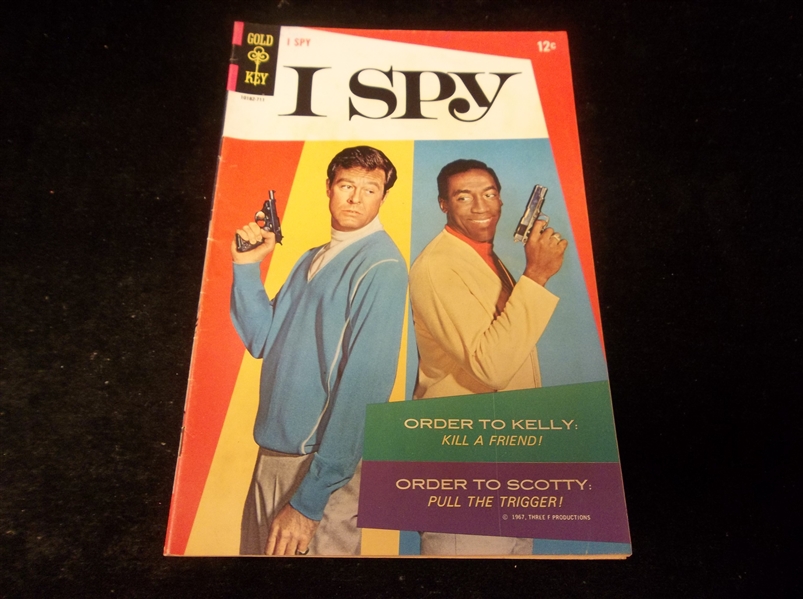1967 Gold Key “I Spy” Comic Book- Robert Culp/ Bill Cosby Cover- Issue #3