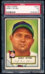 1952 Topps Baseball- #277 Early Wynn, Cleveland- PSA Ex 5