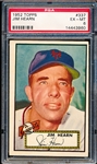 1952 Topps Baseball- #337 Jim Hearn, Giants- PSA Ex-Mt 6- High Number!