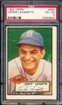 1952 Topps Baseball- #365 Cookie Lavagetto, Brooklyn- PSA Vg-Ex 4- Hi#