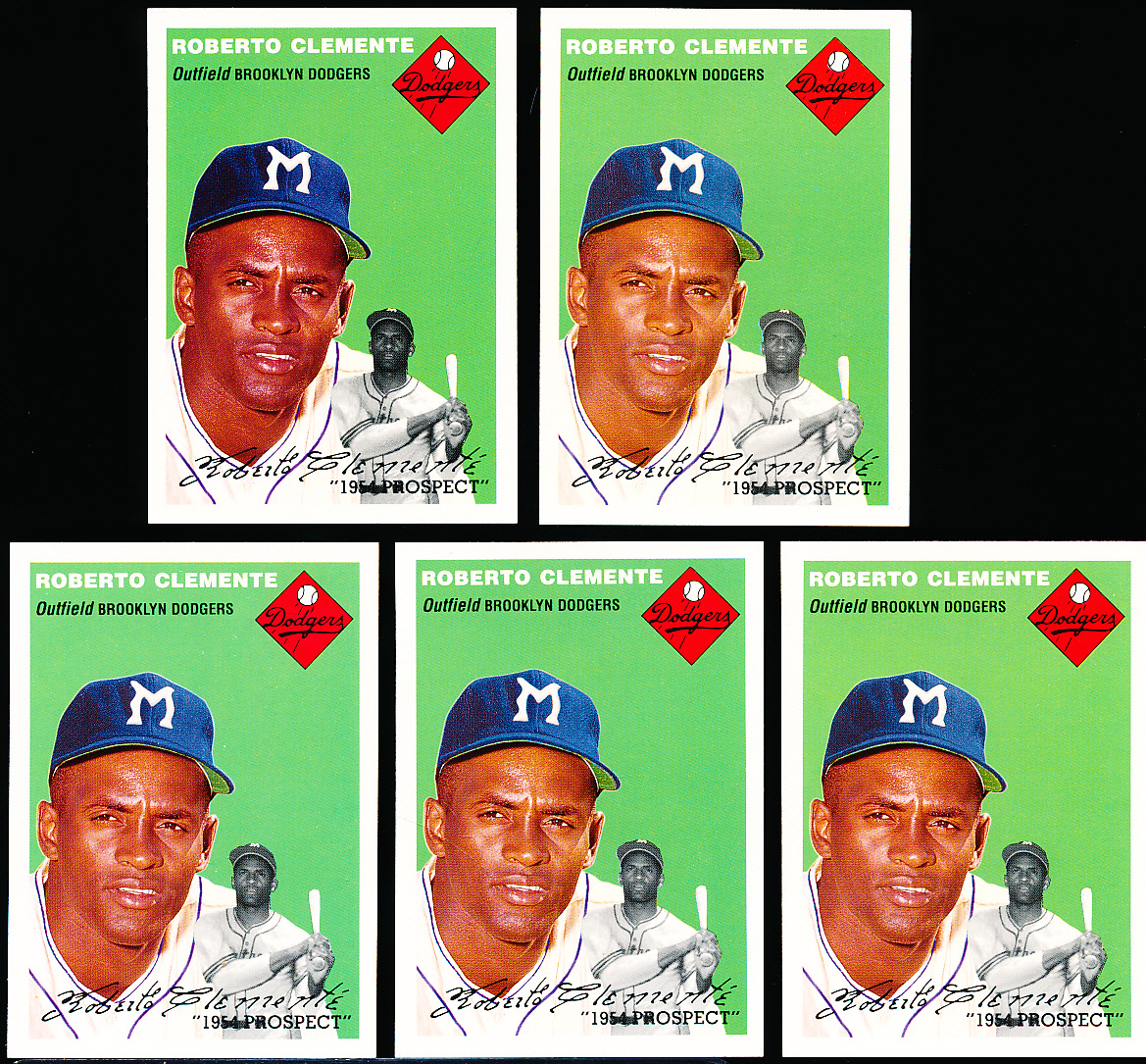 Lot Detail - 1994 Topps Archives ’54 Baseball- #251 Roberto Clemente ...