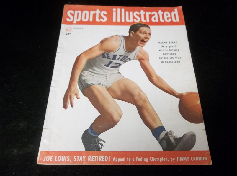 February 1949 Dell Magazine “Sports Illustrated” Issue #1- Ralph Beard, Kentucky Cover