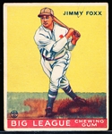 1933 Goudey Baseball- #154 Jimmy Foxx, Philadelphia A’s