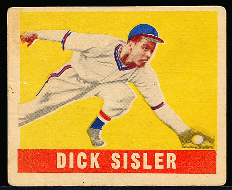 1948/49 Leaf Baseball- #143 Dick Sisler, Phillies- SP