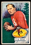 1951 Bowman Fb- #32 Y.A. Tittle, 49ers
