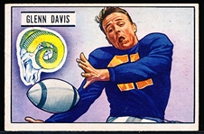 1951 Bowman Fb- #42 Glenn Davis, Rams
