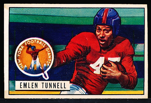 1951 Bowman Fb- #91 Em Tunnell, Giants- RC