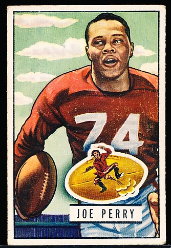 1951 Bowman Fb- #105 Joe Perry, 49ers