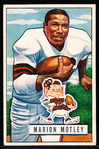 1951 Bowman Fb- #109 Marion Motley, Browns