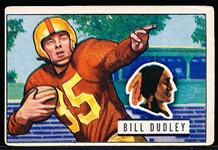 1951 Bowman Fb- #144 Bill Dudley, Redskins- Last Card in the Set!