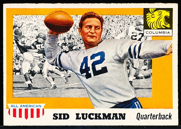 Lot Detail - 1955 Topps All American Football- #85 Sid Luckman