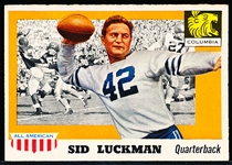 1955 Topps All American Football- #85 Sid Luckman