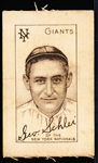 1910 S74 Baseball Silk- Geo. Schlei, NY Giants- Turkey Red Backing