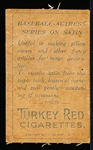 1910 S74 Baseball Silk- Geo. Schlei, NY Giants- Turkey Red Backing