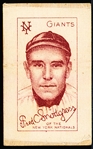 1910 S74 Baseball Silk- Fred Snodgrass, NY Giants- Turkey Red Backing