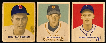 1949 Bowman Bb- 3 Diff Hi#’s