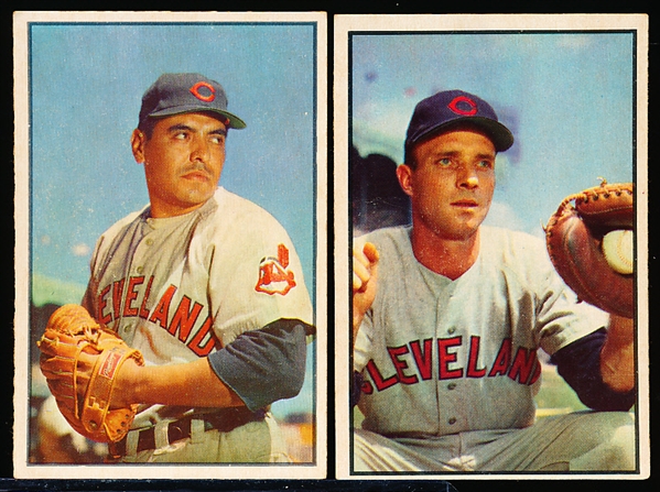 1953 Bowman Bb Color-2 Diff Cleveland Indians