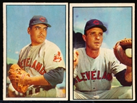 1953 Bowman Bb Color-2 Diff Cleveland Indians