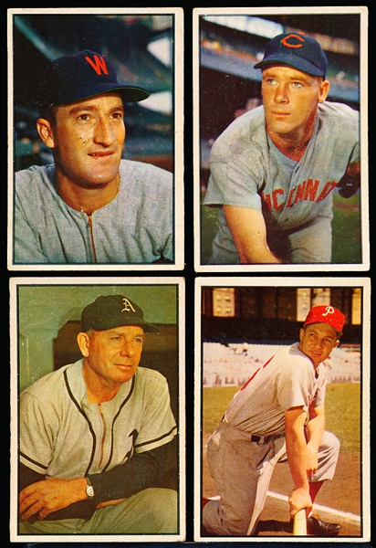 1953 Bowman Bb Color- 4 Diff