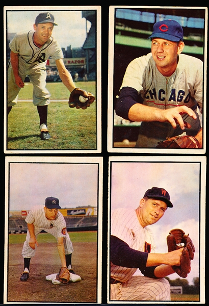 1953 Bowman Bb Color- 4 Diff