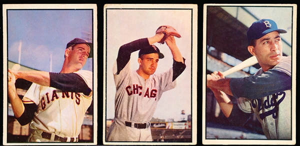 1953 Bowman Bb Color- 7 Diff