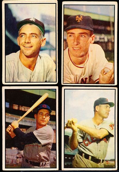 1953 Bowman Bb Color- 4 Diff