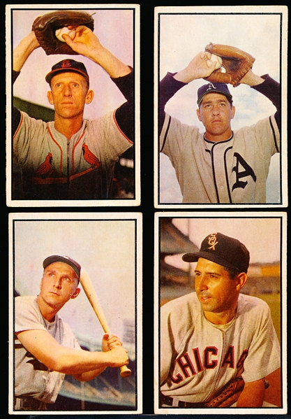 1953 Bowman Bb Color- 4 Diff