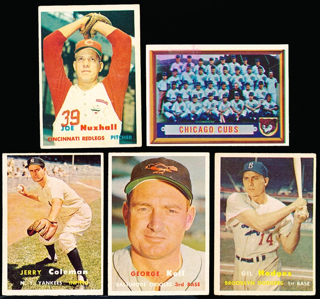 1957 Topps Bb- 5 Diff