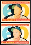 1960 Topps Bb- #561 Al Kaline All Star- Hi#- 2 Cards