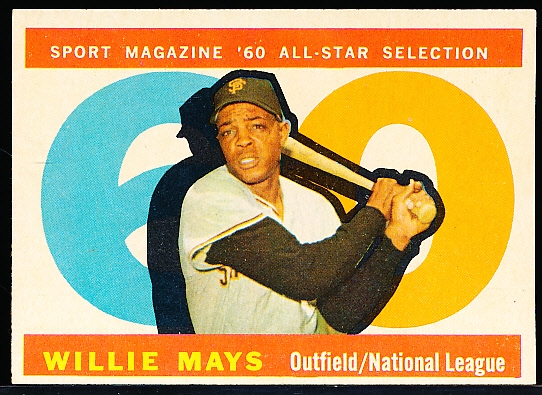 1960 Topps Bb- #564 Willie Mays All Star- Hi#