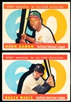 1960 Topps Bb- 2 Diff Hi# All Stars