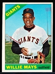 1966 Topps Bb- #1 Willie Mays, Giants