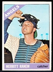 1966 Topps Bb- #62 Merritt Ranew, Angels- No Sold Statement Variation