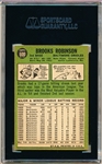 1967 Topps Baseball- #600 Brooks Robinson, Orioles- Hi#- SGC 60 (Ex 5)