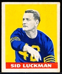 1948 Leaf Football- #1 Sid Luckman, Bears- Cream Back