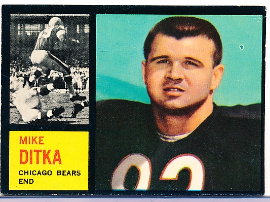 1962 Topps Fb- #17 Mike Ditka RC, Bears