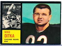 1962 Topps Fb- #17 Mike Ditka RC, Bears