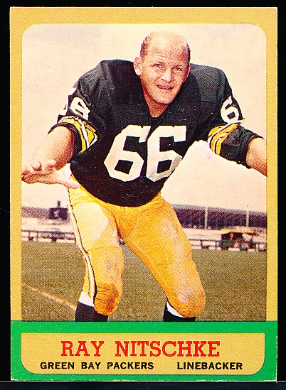 1963 Topps Football- #96 Ray Nitschke RC